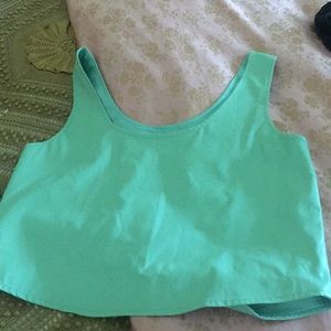 Turquoise crop top